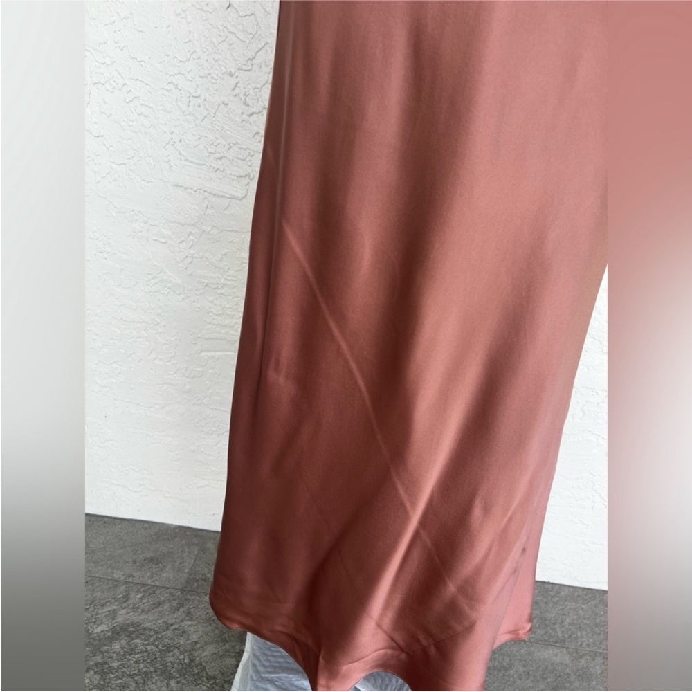 NWT Reformation Wyn 100%Silk Dress in Praline - Picture 10 of 10